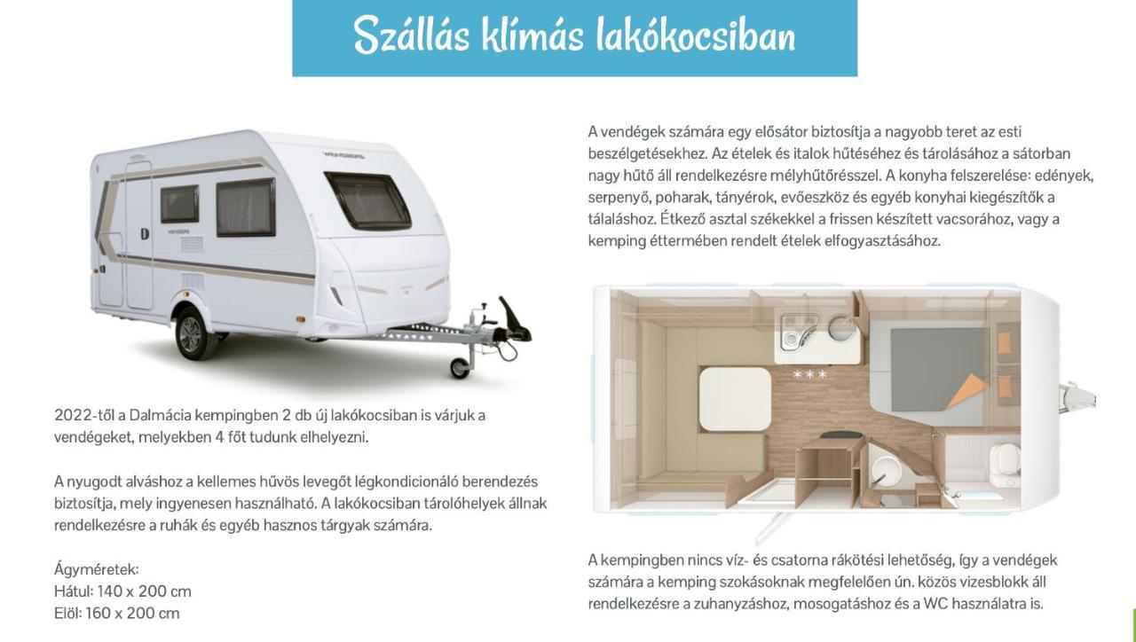 Lakokocsik A Tengerparton - Caravans At The Sandy Beach Privlaka  Buitenkant foto
